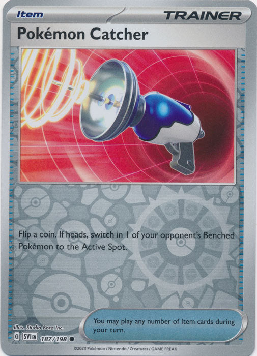 Karta Pokémon - Scarlet & Violet - 187/198 - Pokémon Catcher (Reverse Holo)
