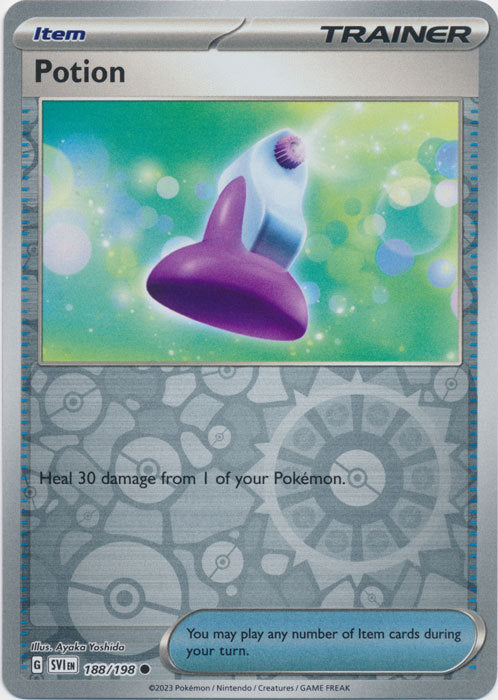 Karta Pokémon - Scarlet & Violet - 188/198 - Potion (Reverse Holo)