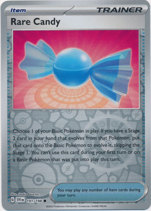 Karta Pokémon - Scarlet & Violet - 191/198 - Rare Candy (Reverse Holo)
