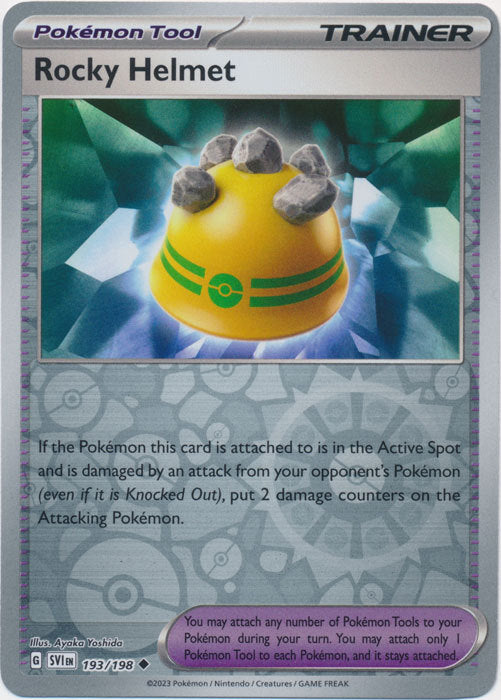 Karta Pokémon - Scarlet & Violet - 193/198 - Rocky Helmet (Reverse Holo)