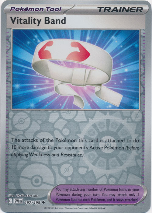 Karta Pokémon - Scarlet & Violet - 197/198 - Vitality Band (Reverse Holo)