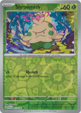 Karta Pokémon - Scarlet & Violet - 003/198 - Shroomish (Reverse Holo)