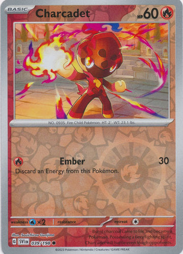 Karta Pokémon - Scarlet & Violet - 039/198 - Charcadet (Reverse Holo)