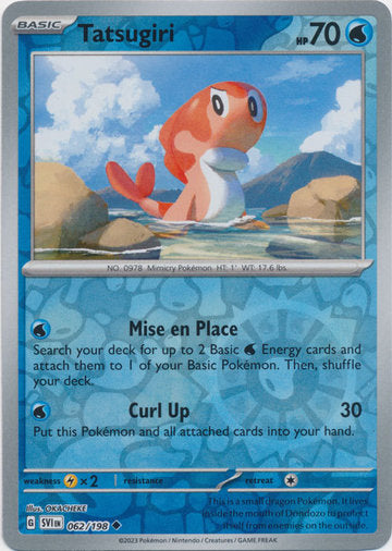 Karta Pokémon - Scarlet & Violet - 062/198 - Tatsugiri (Reverse Holo)
