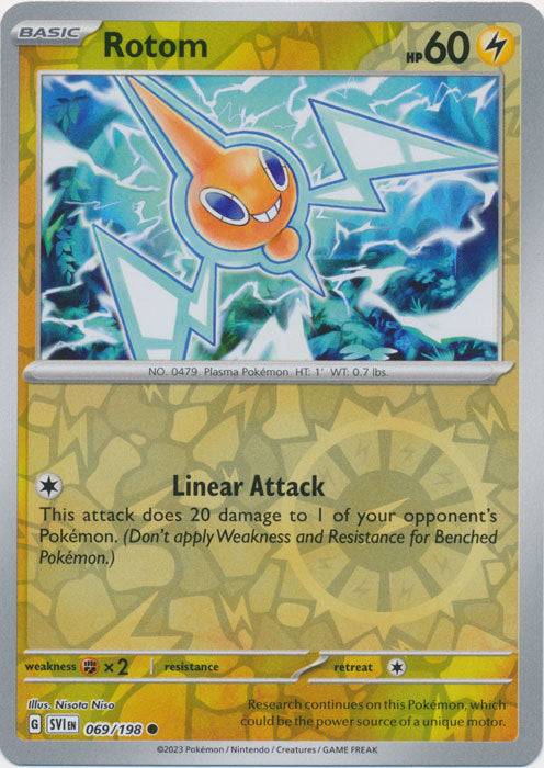 Karta Pokémon - Scarlet & Violet - 069/198 - Rotom (Reverse Holo)