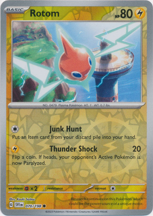 Karta Pokémon - Scarlet & Violet - 070/198 - Rotom (Reverse Holo)