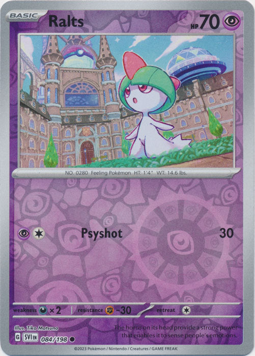 Karta Pokémon - Scarlet & Violet - 084/198 - Ralts (Reverse Holo)