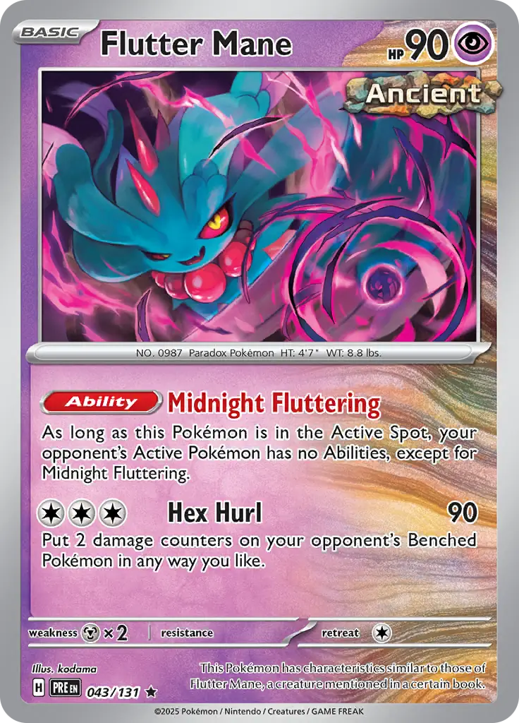 Prismatic Evolutions - 043/131 - Flutter Mane (Holo)