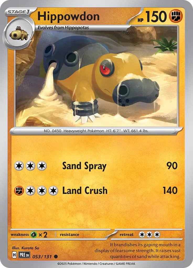 Prismatic Evolutions - 053/131 - Hippowdon