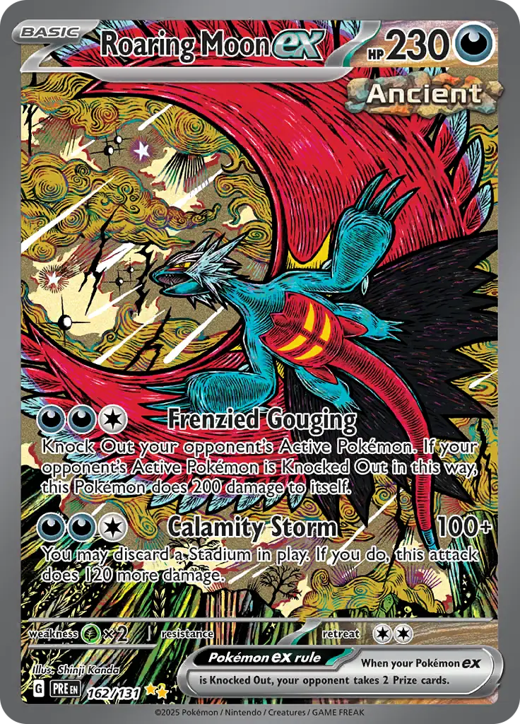 Karta Pokémon - Paradox Rift - 229/182 - Roaring Moon ex
