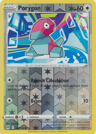 Karta Pokémon - Lost Origin - 140/196 - Porygon (Reverse Holo)