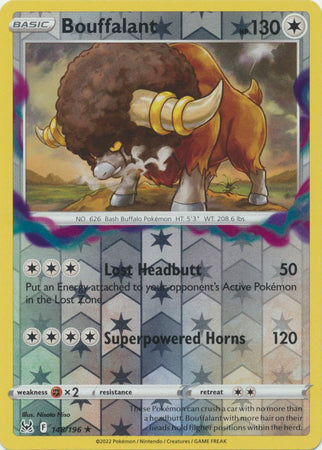 Karta Pokémon - Lost Origin - 148/196 - Bouffalant (Reverse Holo)
