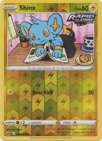 Karta Pokémon - Crown Zenith - 039/159 - Shinx (Reverse Holo)