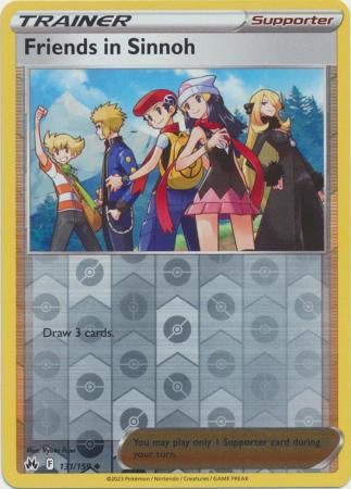 Karta Pokémon - Crown Zenith - 131/159 - Friends in Sinnoh (Reverse Holo)