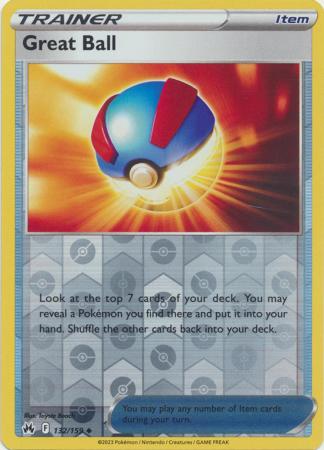 Karta Pokémon - Crown Zenith - 132/159 - Great Ball (Reverse Holo)