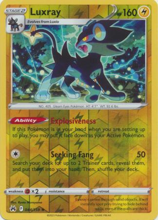 Karta Pokémon - Crown Zenith - 044/159 - Luxray (Reverse Holo)