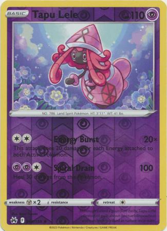 Karta Pokémon - Crown Zenith - 064/159 - Tapu Lele (Reverse Holo)