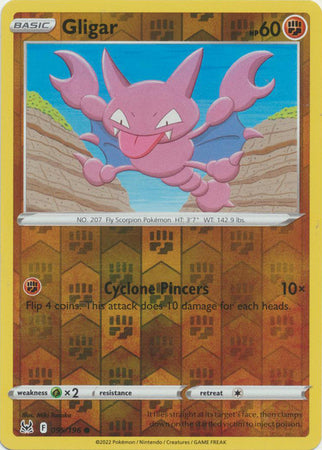 Karta Pokémon - Lost Origin - 095/196 - Gligar (Reverse Holo)
