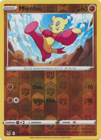 Karta Pokémon - Lost Origin - 103/196 - Mienfoo (Reverse Holo)