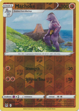 Karta Pokémon - Lost Origin - 087/196 - Machoke (Reverse Holo)