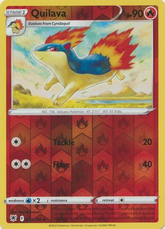 Karta Pokémon - Astral Radiance - 024/189 - Quilava (Reverse Holo)