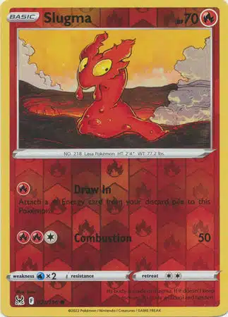 Karta Pokémon - Lost Origin - 021/196 - Slugma (Reverse Holo)