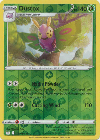 Karta Pokémon - Lost Origin - 010/196 - Dustox (Reverse Holo)