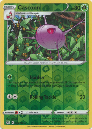 Karta Pokémon - Lost Origin - 009/196 - Cascoon (Reverse Holo)