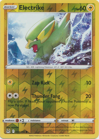 Karta Pokémon - Lost Origin - 054/196 - Electrike (Reverse Holo)