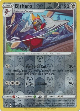 Karta Pokémon - Astral Radiance - 116/189 - Bisharp (Reverse Holo)