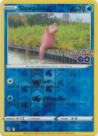 Karta Pokémon - Pokémon GO - 019/078 - Slowpoke (Reverse Holo)