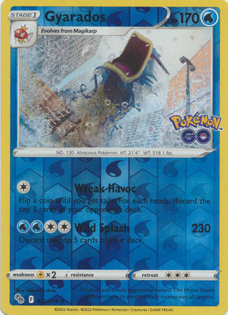 Karta Pokémon - Pokémon GO - 022/078 - Gyarados (Reverse Holo)