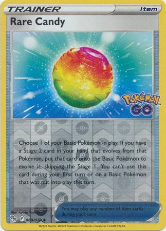 Karta Pokémon - Pokémon GO - 069/078 - Rare Candy (Reverse Holo)