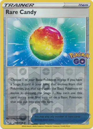 Karta Pokémon - Pokémon GO - 069/078 - Rare Candy (Reverse Holo)