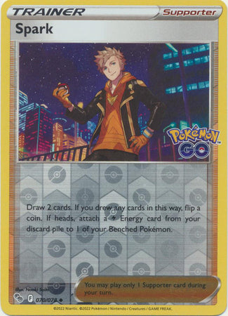 Karta Pokémon - Pokémon GO - 070/078 - Spark (Reverse Holo)