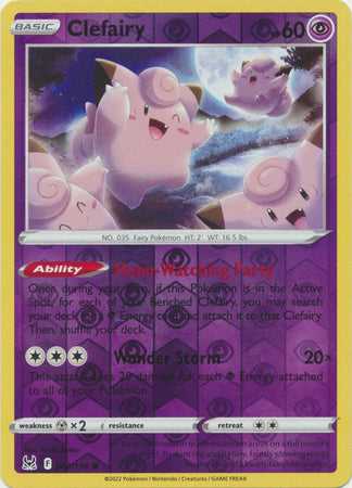 Karta Pokémon - Lost Origin - 062/196 - Clefairy (Reverse Holo)