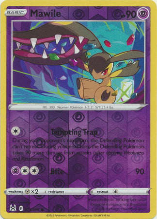 Karta Pokémon - Lost Origin - 071/196 - Mawile (Reverse Holo)