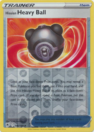Karta Pokémon - Astral Radiance - 146/189 - Hisuian Heavy Ball (Reverse Holo)
