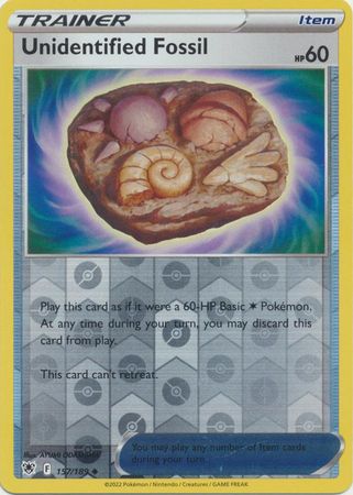 Karta Pokémon - Astral Radiance - 157/189 - Unidentified Fossil (Reverse Holo)