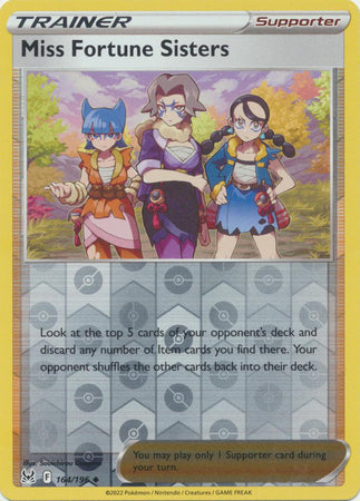 Karta Pokémon - Lost Origin - 164/196 - Miss Fortune Sisters (Reverse Holo)