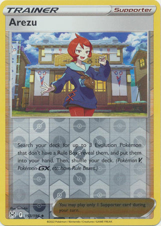 Karta Pokémon - Lost Origin - 153/196 - Arezu (Reverse Holo)