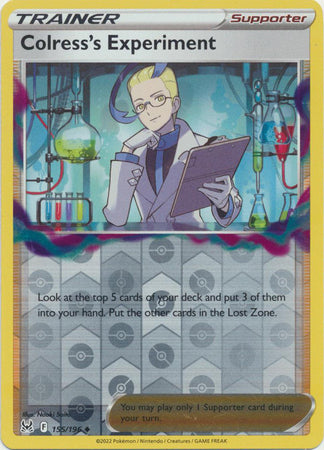 Karta Pokémon - Lost Origin - 155/196 - Colress's Experiment (Reverse Holo)