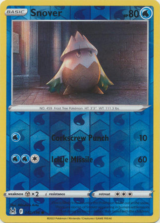 Karta Pokémon - Lost Origin - 042/196 - Snover (Reverse Holo)