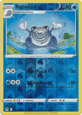 Karta Pokémon - Lost Origin - 031/196 - Poliwhirl (Reverse Holo)