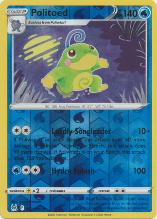 Karta Pokémon - Lost Origin - 032/196 - Politoed (Reverse Holo)