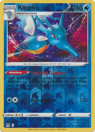 Karta Pokémon - Lost Origin - 037/196 - Kingdra (Reverse Holo)