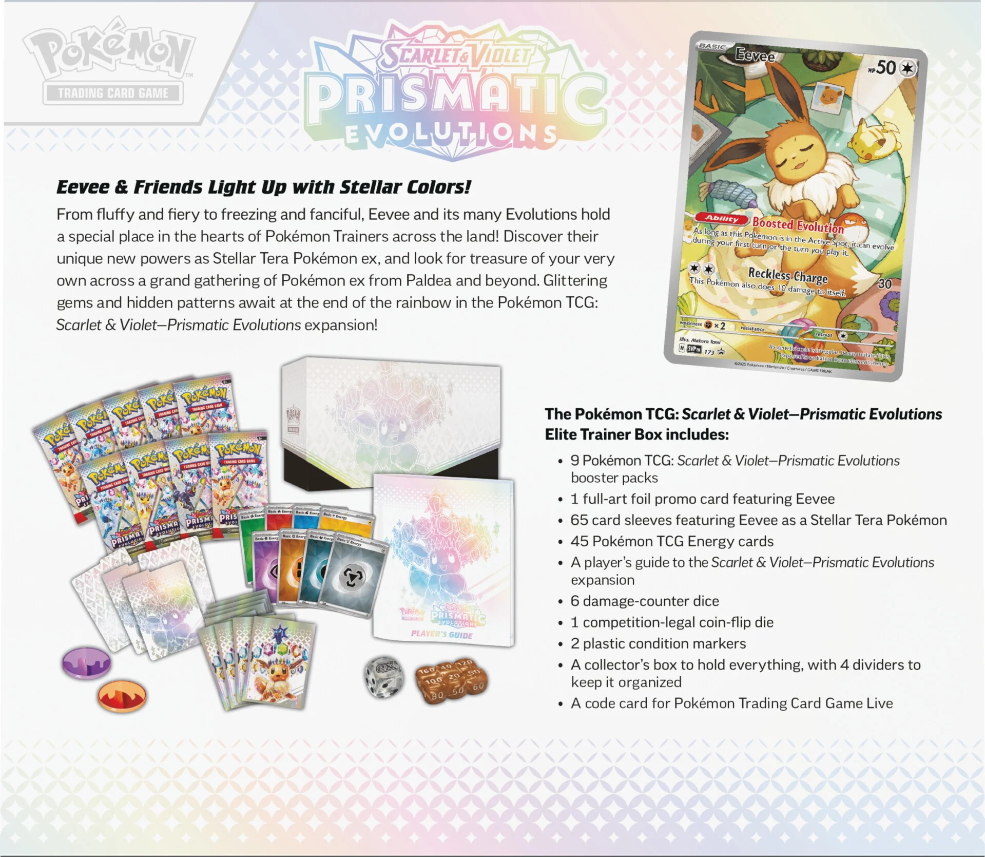 エリートトレーナーボックス Prismatic Evolutions ETB Title: Prismatic Evolutions Elite Trainer Box | Prismatic