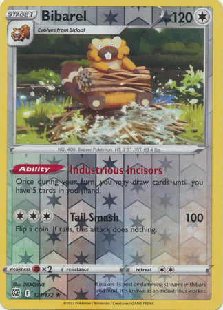 Karta Pokémon - Brilliant Stars - 121/172 - Bibarel (Reverse Holo)