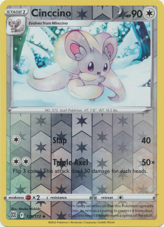 Karta Pokémon - Brilliant Stars - 125/172 - Cinccino (Reverse Holo)