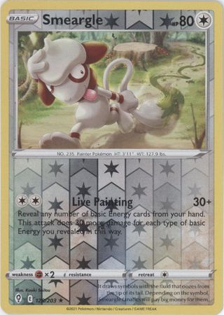 Karta Pokémon - Evolving Skies - 128/203 - Smeargle (Reverse Holo)